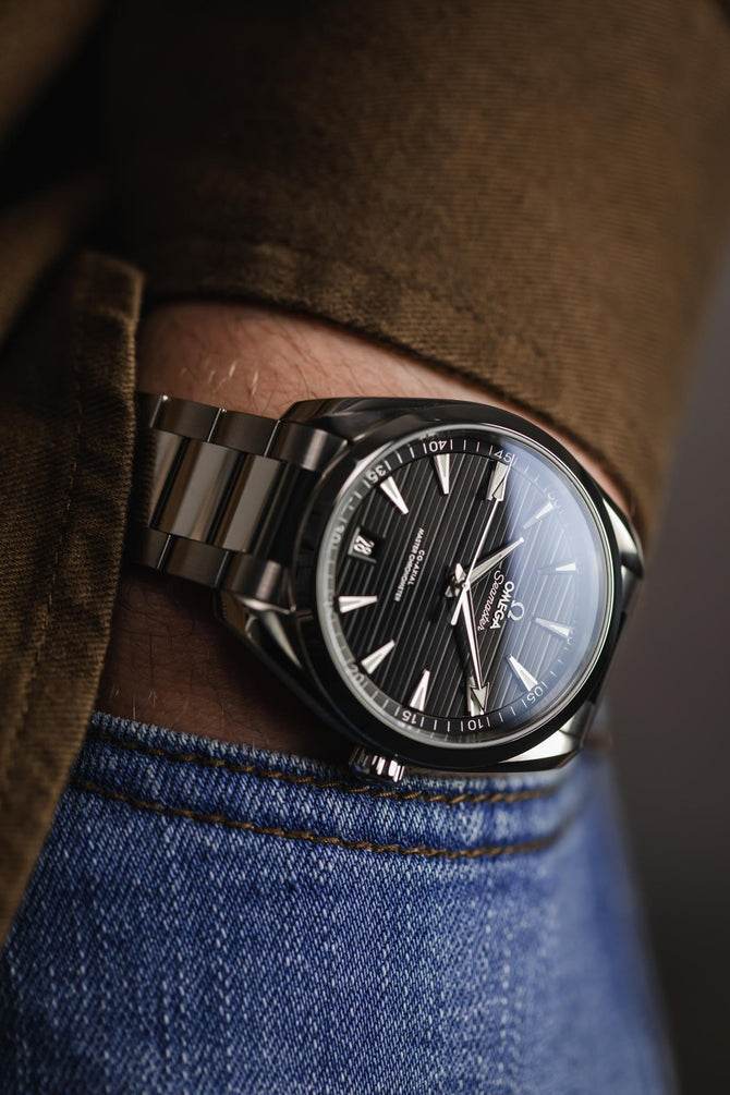 OMEGA 220.10.41.21.01.001 Seamaster Aqua Terra 150m 41mm Co‑Axial Master Chronometer - Teaked Black Dial