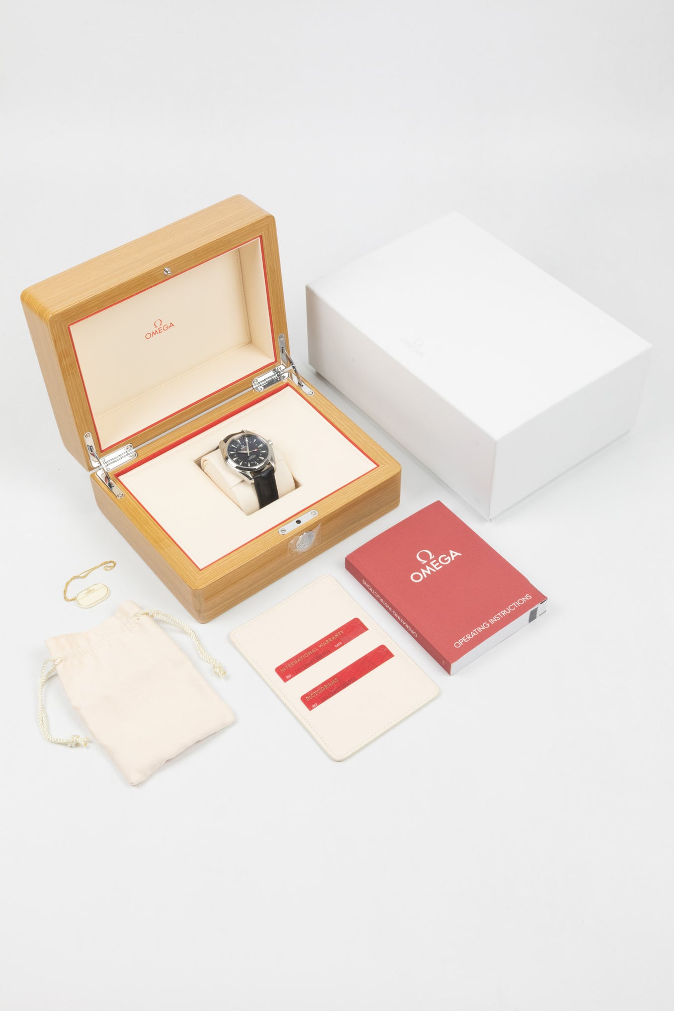 OMEGA Seamaster Aqua Terra GMT 150m Co‑Axial Chronometer 43mm  - Black Teaked Dial & Black Alligator Strap
