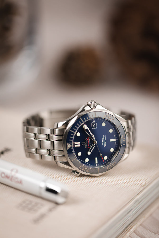 OMEGA 212.30.41.20.03.001 Seamaster No-Wave 41mm Automatic Watch - Blue Dial