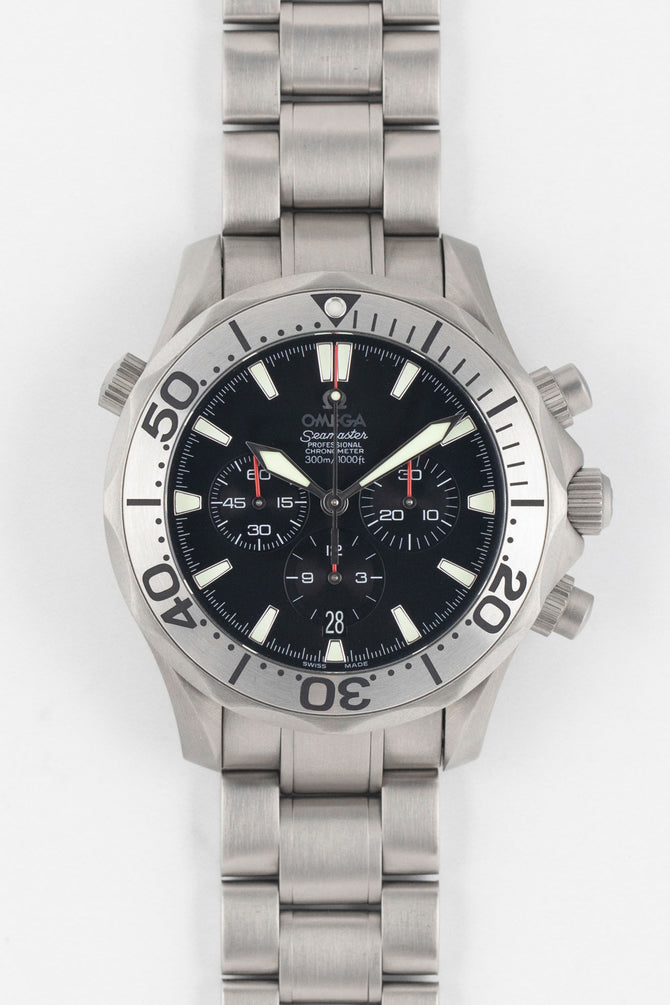 OMEGA 2293.52.00 Seamaster Professional 41.5mm Titanium Diving Chronograph - Black Dial
