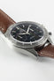 omega speedmaster brown leather strap