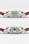 omega speedmaster brown leather strap