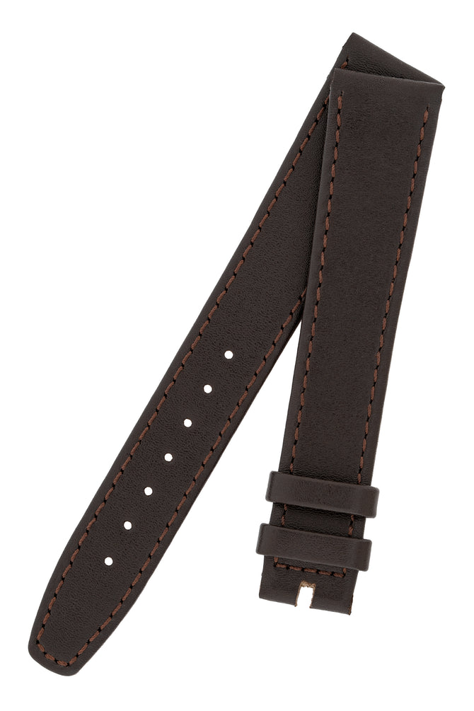 OMEGA Vintage Genuine Calf Leather Watch Strap in BROWN