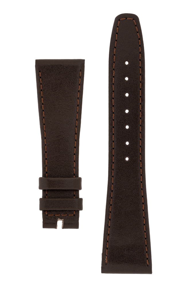 OMEGA Vintage Genuine Calf Leather Watch Strap in BROWN
