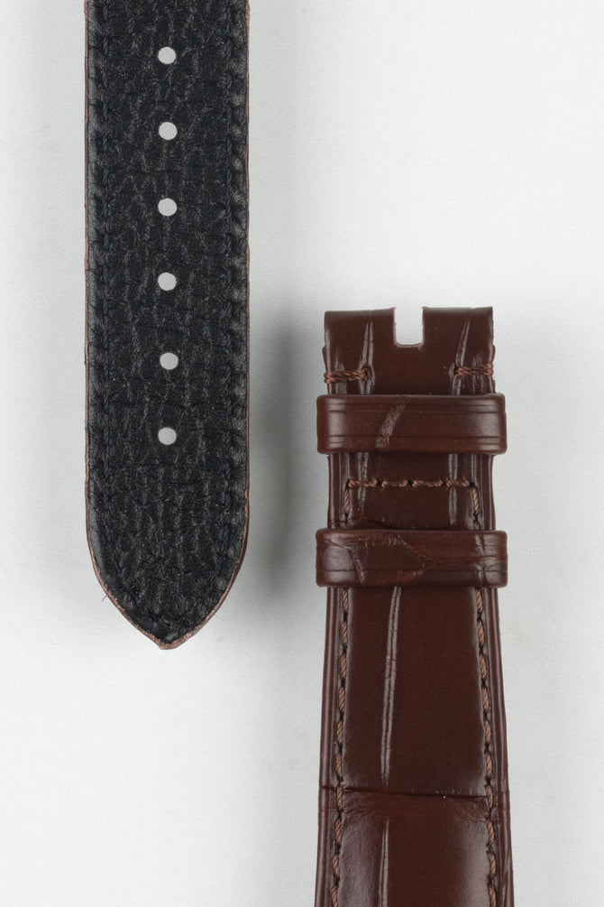 Omega Brown Alligator Strap | 19mm | WatchObsession UK – Watch Obsession