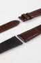 omega brown alligator strap 