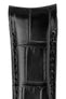 omega planet ocean black leather watch strap
