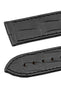 OMEGA 98000368L Planet Ocean Curved-Ended Alligator Leather 22mm Deployment Watch Strap (Chrono) - BLACK