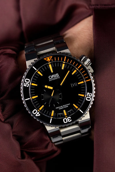 ORIS Carlos Coste Limited Edition IV Titanium Watch - 0174377097184-Set MB - Black Dial