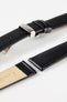 Hirsch OSIRIS NQR Calf Leather Watch Strap in BLACK