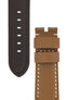 Panerai-Style Calf Leather Watch Strap in CARAMEL