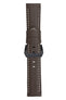 Panerai-Style Calf Leather Watch Strap in CHOCOLATE BROWN