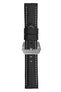 Panerai-Style Carbon Leather Watch Strap in BLACK