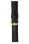 Panerai-Style Alligator-Embossed Watch Strap in BLACK / BLACK