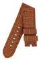 Panerai-Style Alligator-Embossed Watch Strap in BROWN / BROWN