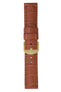 Panerai-Style Alligator-Embossed Watch Strap in BROWN / BROWN