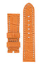 Panerai-Style Alligator-Embossed Watch Strap in ORANGE