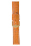 Panerai-Style Alligator-Embossed Watch Strap in ORANGE