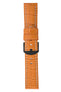 Panerai-Style Alligator-Embossed Watch Strap in ORANGE