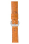 Panerai-Style Alligator-Embossed Watch Strap in ORANGE