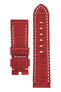Panerai-Style Alligator-Embossed Watch Strap in RED