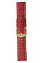 Panerai-Style Alligator-Embossed Watch Strap in RED