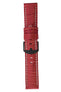 Panerai-Style Alligator-Embossed Watch Strap in RED