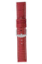 Panerai-Style Alligator-Embossed Watch Strap in RED