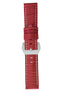 Panerai-Style Alligator-Embossed Watch Strap in RED