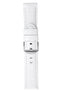 Panerai-Style Alligator-Embossed Watch Strap in WHITE
