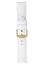 Panerai-Style Alligator-Embossed Watch Strap in WHITE