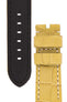 Panerai-Style Alligator-Embossed Watch Strap in YELLOW
