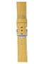 Panerai-Style Alligator-Embossed Watch Strap in YELLOW