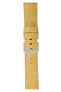 Panerai-Style Alligator-Embossed Watch Strap in YELLOW