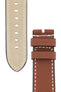 Panerai-Style Marino Leather Watch Strap in GOLD BROWN