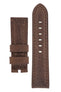Panerai-Style Vintage Leather Watch Strap in BROWN