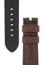 Panerai-Style Vintage Leather Watch Strap in BROWN