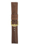 Panerai-Style Vintage Leather Watch Strap in BROWN