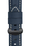 Panerai-Style Calf Leather Deployment Watch Strap in BLUE
