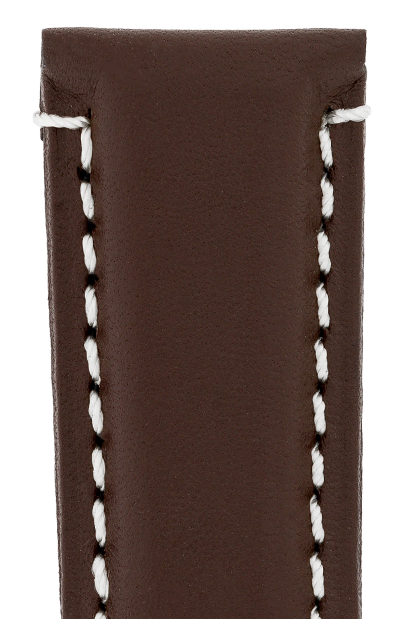 Panerai-Style Calf Leather Deployment Watch Strap in CHOCOLATE