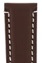 Panerai-Style Calf Leather Deployment Watch Strap in CHOCOLATE
