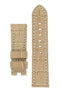 Panerai-Style Alligator-Embossed Deployment Watch Strap in BEIGE
