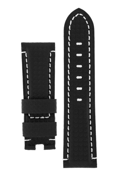 Panerai-Style Carbon Deployment Watch Strap in BLACK