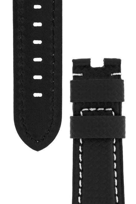 Panerai-Style Carbon Deployment Watch Strap in BLACK | WatchObsession ...