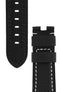Panerai-Style Carbon Deployment Watch Strap in BLACK