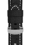Panerai-Style Carbon Deployment Watch Strap in BLACK