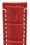 red alligator watch strap 