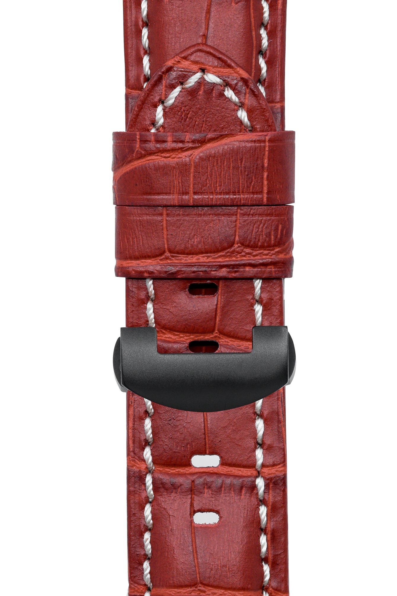red alligator watch strap 