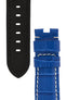 Panerai-Style Alligator-Embossed Deployment Watch Strap in ROYAL BLUE