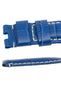 Panerai-Style Alligator-Embossed Deployment Watch Strap in ROYAL BLUE